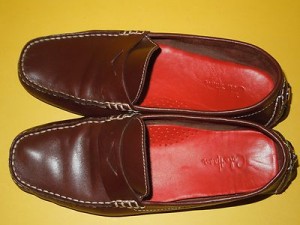 COLE HAAN WOMEN’S LEATHER , BROWN DRIVING MOCCASINS SIZE 8 B VGUC