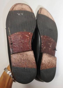 Cole Haan Nike Air Bit Loafers Black Brass Mens Slip On Shoes 9 M