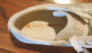 Hugo Boss Orange Label Casual Lace Up Sneakers 50188653 Size 12 White Pre-Owned