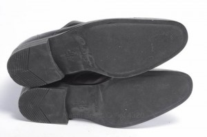 COLE HAAN 8.5 black leather AIR ADAMS CAP TOE lace up oxford dress shoe $198