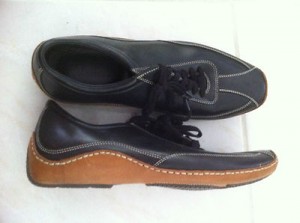 Cole Haan Nike Air Mens “Air Ryder” Driver Oxfords Black Brown Leather used 11M