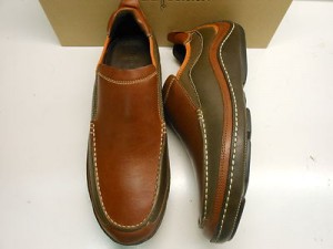NEW COLE HAAN AIR INFINITY BOURBON WITH BROWN LEATHER CASUAL SLIP ON W/ NIKE AIR