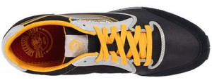 New $110 DIESEL Aramis  Men  Shoes Size US 10.5  EU 44  Black / Paloma / Golden