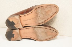 COLE HAAN Men’s Brown Leather Lace-Up Loafer Casual Shoes Size 9.5