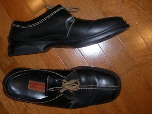 MENS COLE HAAN WITH NIKE AIR BLACK LEATHER SHOES SIZE 13
