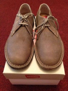 Clarks Originals Desert Kahn Taupe Distressed 9m