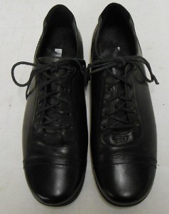 DIESEL “LOUIE” Black Leather w/Rubber Sole Shoes – Sz 13 (item #F041)