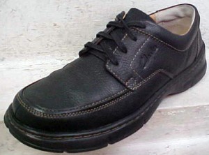 Clarks Mens XTRLite Sphinx Black Leather Casual Oxfords Shoes 86214 size 9.5 M
