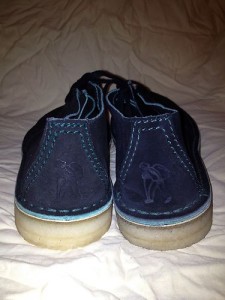 clarks originals desert trek black seude size 9m style 62144