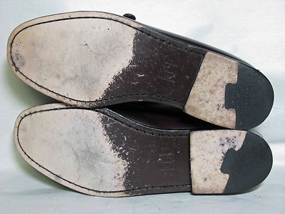 COLE-HAAN MENS PINCH STRAP LOAFERS Sz 10D CORDOVAN COLOR
