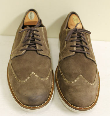 COLE & HAAN ‘ BROWN WING TIP WHITE SOLES SHOES’ SIZE: 10.5