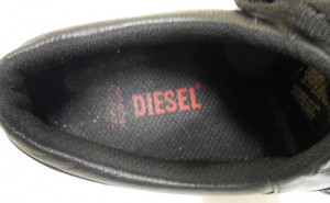DIESEL “BILCO II” Black Leather W/Rubber Sole Shoes – Sz 13 (item #F042)