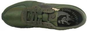 New $95 DIESEL A-Head Men  Shoes Size US 9.5  EU 42.5 Chive Green / Olive Night