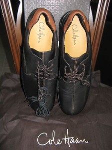 COLE HAAN NEW WITH BOX MEN’S SHOES “” ZENO LACE”” SZ11.5MED BLACK