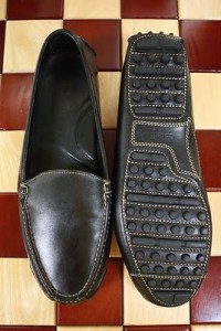 COLE HAAN Black Leather Driving Moccasins Shoes Size 11.5 M