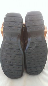 Cole Haan 8.5 Medium Dark Brown Leather Slip On Very Excellent Condition