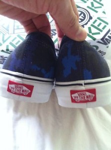 NWT Kenzo Paris Vans leopard Blue Men Authentic Lace up SZ 11.5 Opening Ceremony