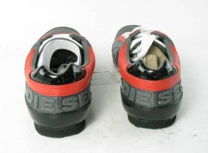 DIESEL Take Grey/Red Sneakers Mens size 13 D New $89