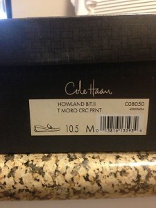 COLE HAAN Brown Loafer Driver Shoe Howland Bit II Size 10.5M