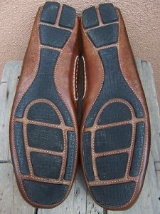 MENS COLE HAAN DRESS SHOES SIZE 11M BROWN LEATHER CASUAL SLIP ON DRIVER LOAFERS
