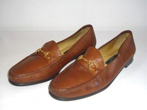 Cole Haan Men’s Size 14 M Luggage Tan Leather Horse Bit Loafers ITALY