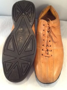COLE HAAN – NIKE AIR Mens Tan Leather Casual Oxford Shoes Size 9.5 M Medium