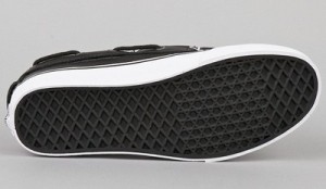 New! VANS ZAPATO DEL BARCO Mens Sz 9 LEATHER BLACK Classic Casual Deck Shoe
