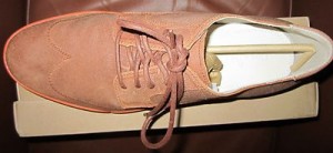 NEW Cole Haan Air Jasper Wing Tip Bark Brown / Orange Lightwt Casual Nike 12 D