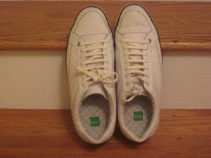 Men’s Hugo Boss Apache Sneakers Leather White 9 D $225 Worn Once! EUC!!!