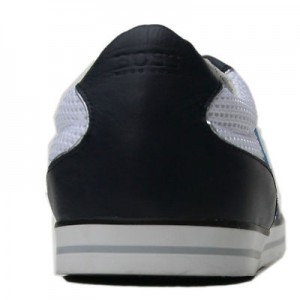 $225 HUGO BOSS Green Label White Navy Blue Sneakers Mens 12 45 Trainers 11.5