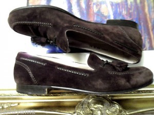 SALE!!Cole Haan CHOCOLATE Brown Suade leather loafer slip SHOES  Mens 11 M $278
