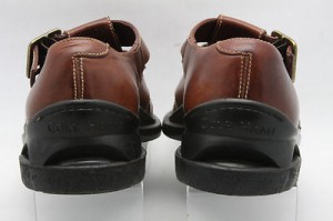 shoes COLE HAAN Nike AIR brown woven leather Fisherman buckle sandals sz 9 M