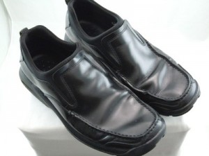 COLE HAAN-COUNTRY NIKE AIR Mens Black Leather Loafers US 8.5M