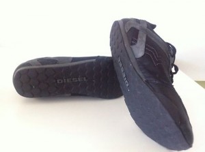 New Mens Diesel Black Grey Sneaker Track Casual Shoes Fashion Shoes Size 12