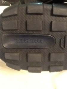 Diesel Mens Impression Mid Fashion Sneaker Royal Blue Size 12