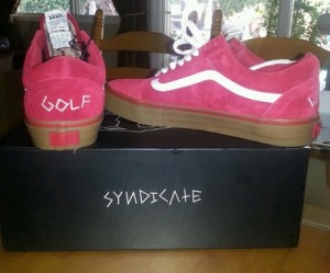 Golf Wang Vans Syndicate size 9.5. Tyler the creator. Supreme
