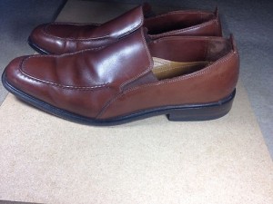 COLE HAAN BROWN LEATHER SLIP ON LOAFERS SIZE 10 MEDIUM