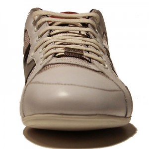 $275 HUGO BOSS Red Label White Grey Sneakers 10 43 Mens Shoes Trainers 9.5 Gray