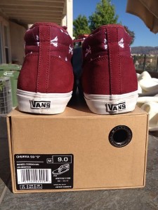Vans Syndicate WTAPS Burgundy Bones Chukka 9 vault supreme