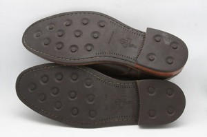 Mens shoes COLE HAAN Stratton brown leather NIKE AIR slip on loafers sz 10.5 M