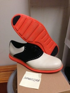 Brand New Cole Haan Lunargrand Saddle Birch/Black/Orange Size 9 nike