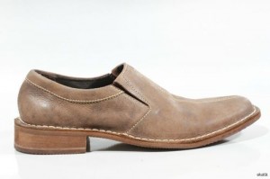 new classy mens COLE HAAN ‘Dryden’ brown leather slip-on loafers shoes 8.5
