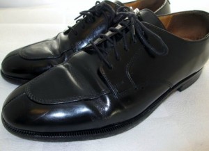 COLE HAAN MEN’S sz 8 D BLACK LEATHER OXFORD DRESS SHOES