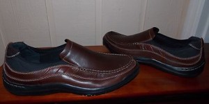 New Clarks Mens Axl Flex Moc Slip On Brown Leather Loafers Shoes Size 15 M