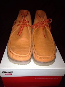 Clarks Originals Supreme orange nubuck wallabee 10.5m