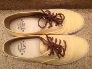 Banana Yellow Vans California Authentic- SIZE 9