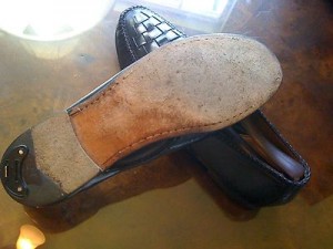 “VINTAGE” BEAUTIFUL & SAVVY “BLACK WOVEN LACED” COLE HAAN SLIP~ON SZ10(M) WOW!