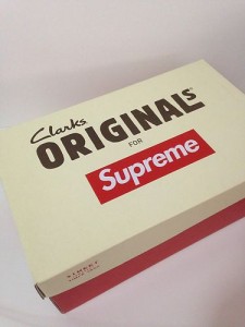 Supreme X Clarks Mali Low Black Suede Size 9 New