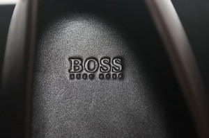 NIB HUGO BOSS Leather Slip Ons, SIZE 10 1/2 US, Brown