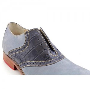 Cole Haan Air Colton.Saddle Mens Size 7.5 Blue Leather Oxfords Shoes New/Display